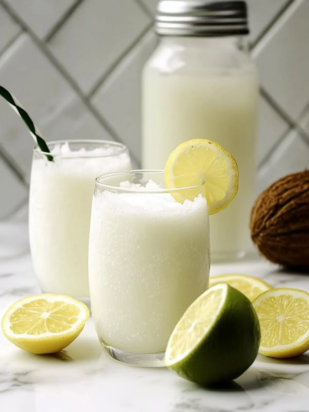 Deliciously Creamy Brazilian Lemonade with Coconut Recipe 2 Brazilian Lemonade with Coconut