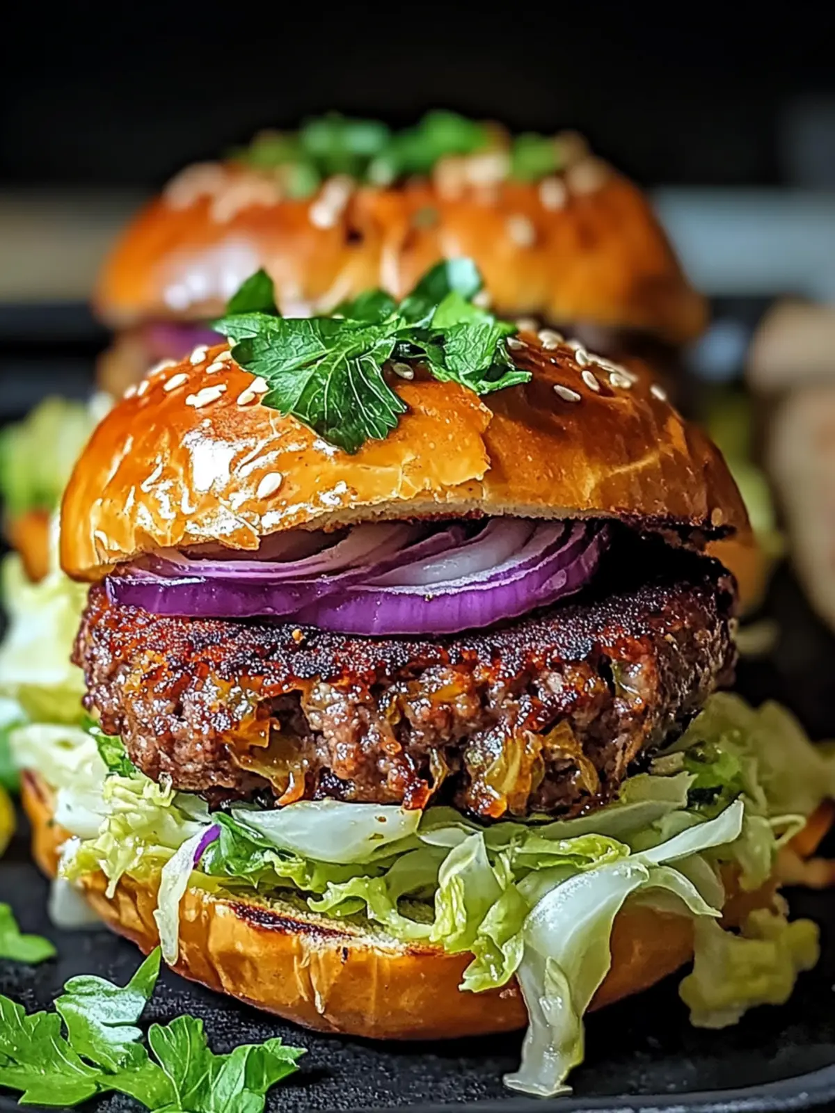 Oven-Baked Cabbage Burgers for a Guilt-Free Feast 4 Oven-Baked Cabbage Burgers