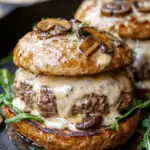 Beef Hamburgers with Gruyère Mushroom Sauce: A Low-Carb Delight 41 Beef Hamburgers with Gruyere Mushroom Sauce