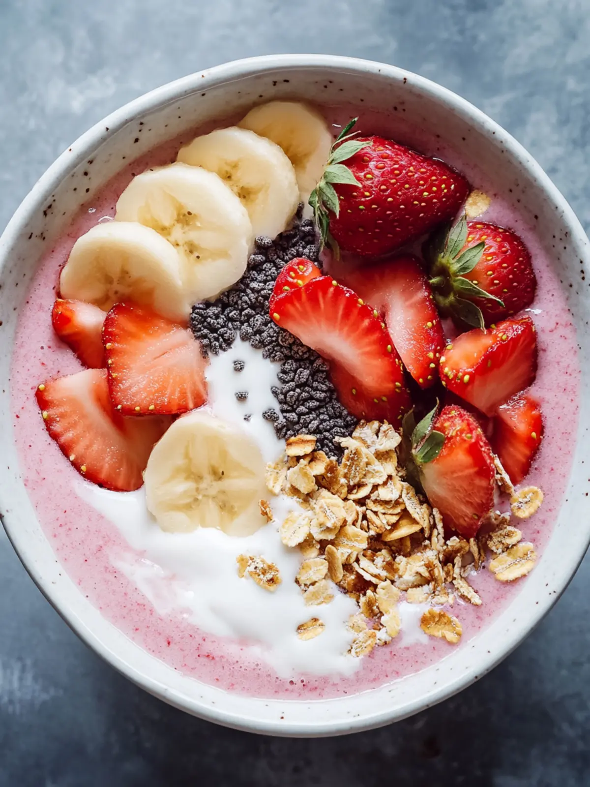 Strawberry Smoothie Bowl: Boost Your Breakfast Game Today 2 Strawberry Smoothie Bowl