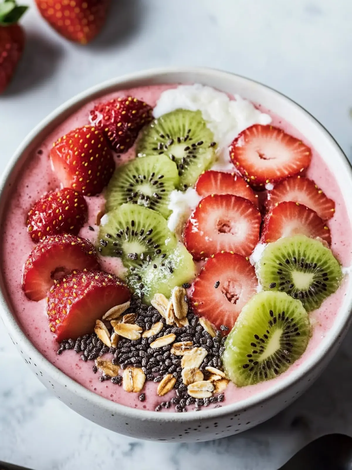 Strawberry Kiwi Smoothie Bowl for a Vibrant Morning Boost 4 Strawberry Kiwi Smoothie Bowl