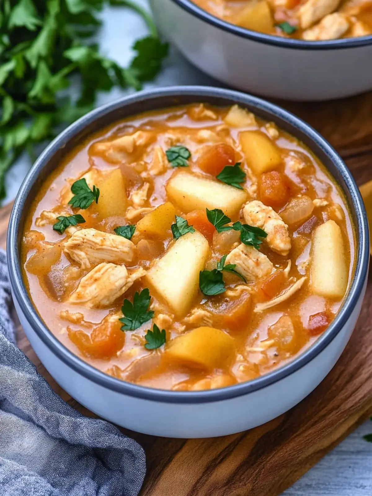 Cozy Up with White Cheddar Apple Chicken Chili Tonight 5 White Cheddar Apple Chicken Chili