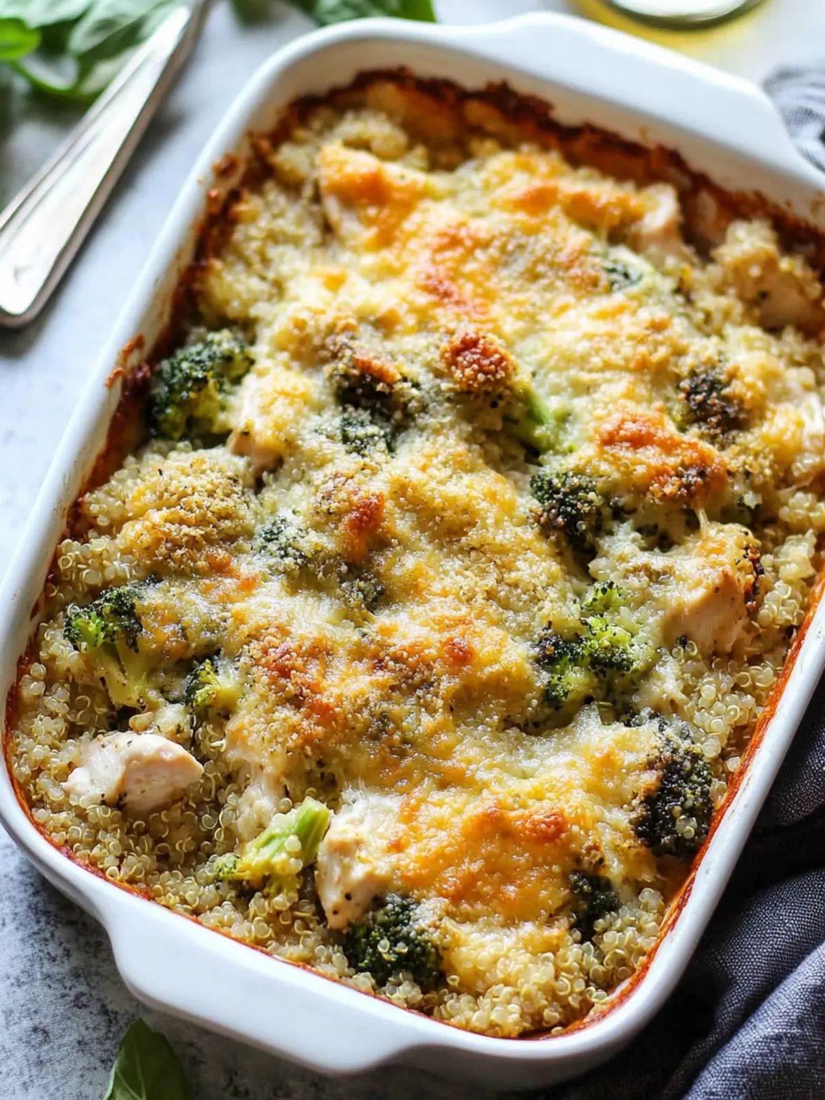 Cheesy Chicken and Broccoli Quinoa Bake for Cozy Nights 2 Cheesy Chicken and Broccoli Quinoa Bake