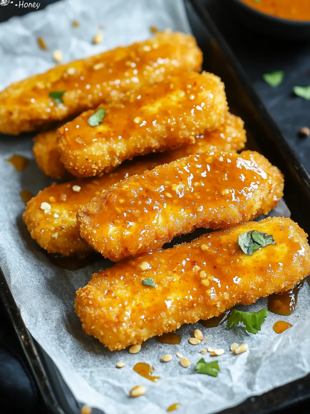 Crispy Baked “Honey” Mustard Tofu Tenders That Wow! 3 Baked “Honey” Mustard Tofu Tenders (Vegan)