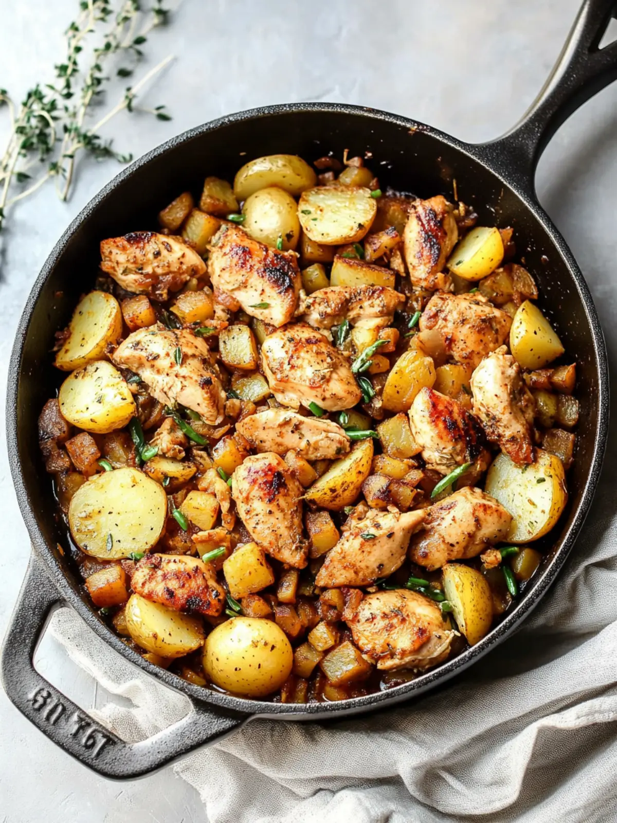 Savor the Flavor: Green Chile Chicken & Potato Skillet Delight 2 Green Chile Chicken & Potato Skillet