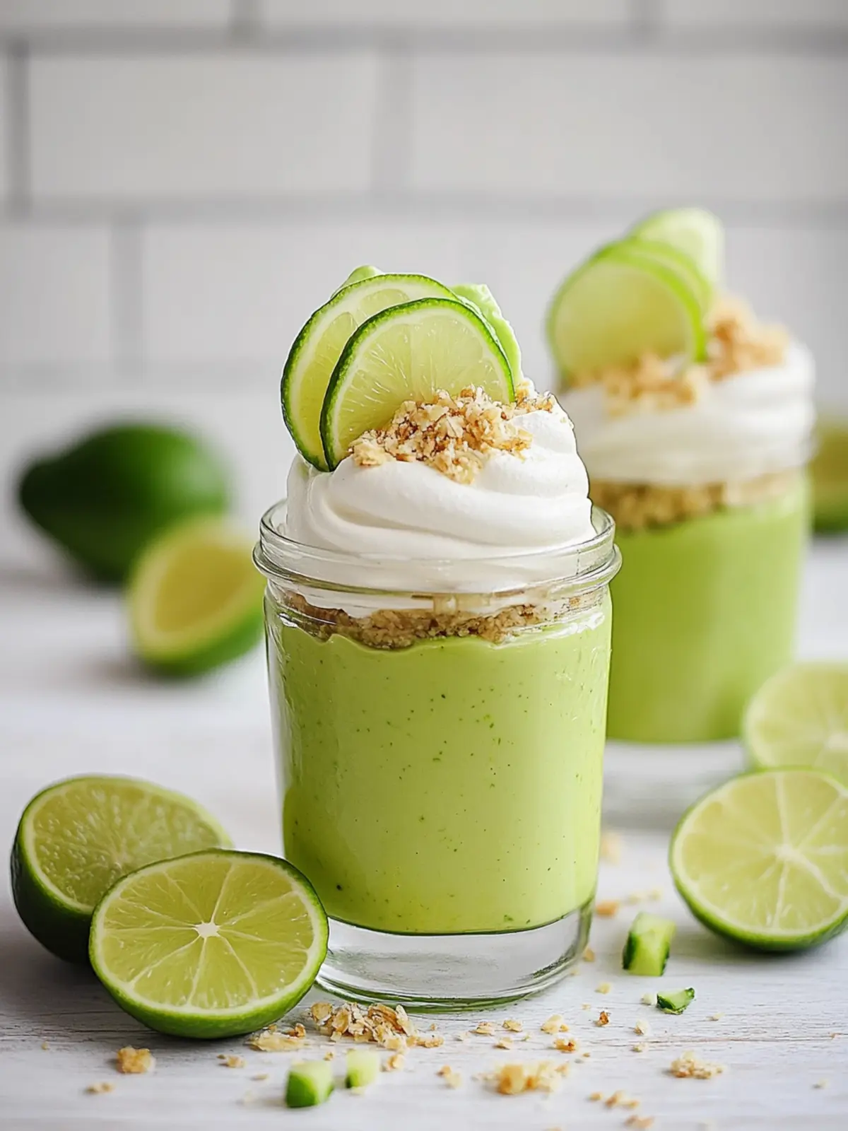 Creamy Avocado Key Lime Pie in a Jar – Guilt-Free Delight! 4 Avocado Key Lime Pie in a Jar