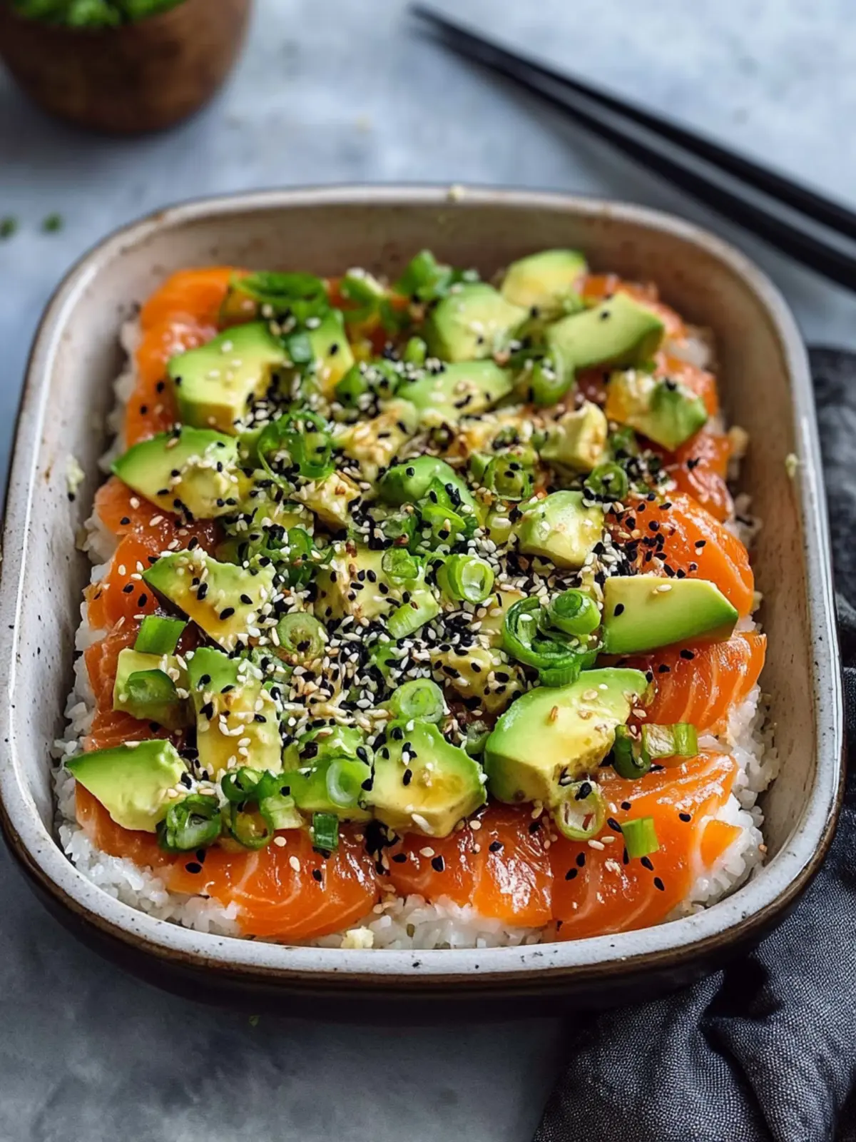 Lightened-Up Salmon Sushi Bake for Busy Weeknight Feasts 4 Lightened-Up Salmon Sushi Bake