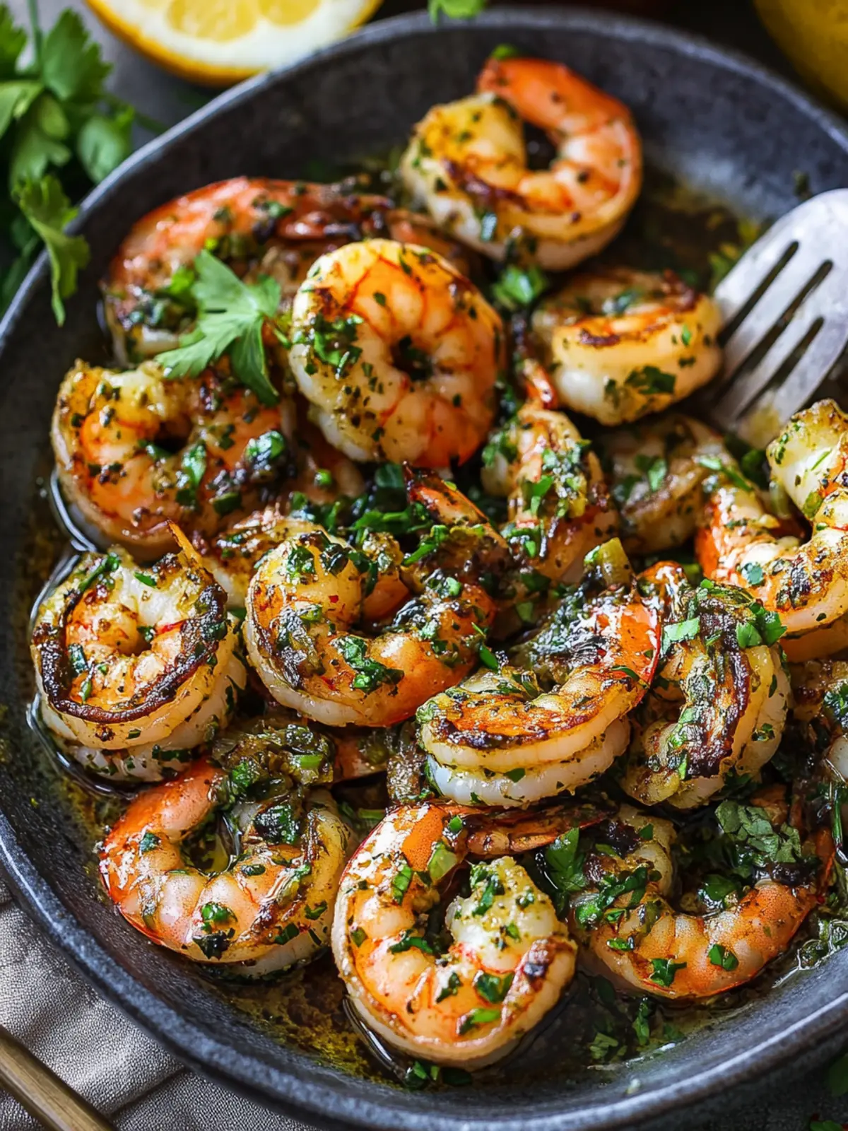 Delicious Pan Seared Chimichurri Shrimp in Under 30 Minutes 4 Pan Seared Chimichurri Shrimp