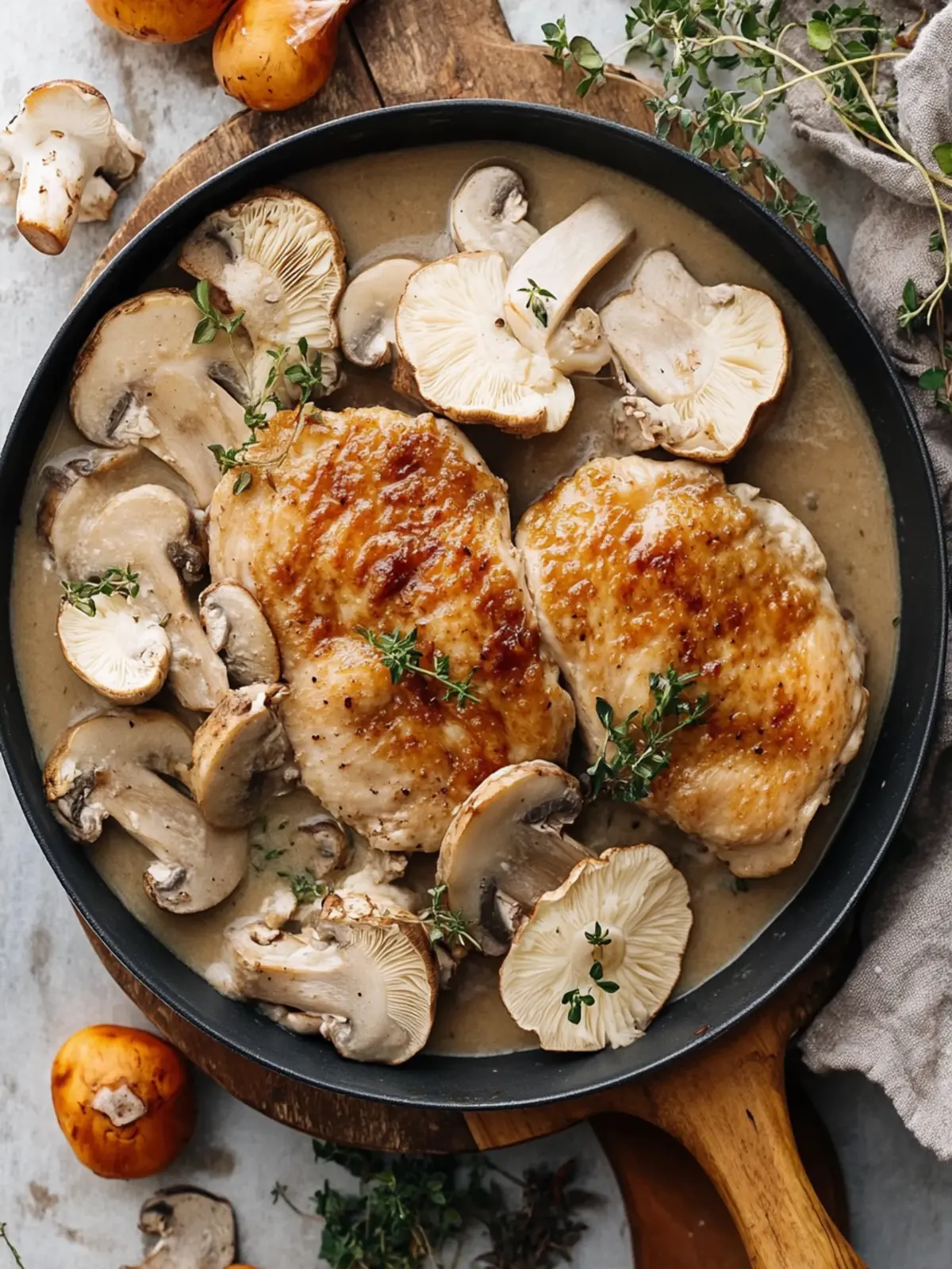 Mushroom Chicken Delight: A Comforting Homemade Feast 3 Mushroom Chicken