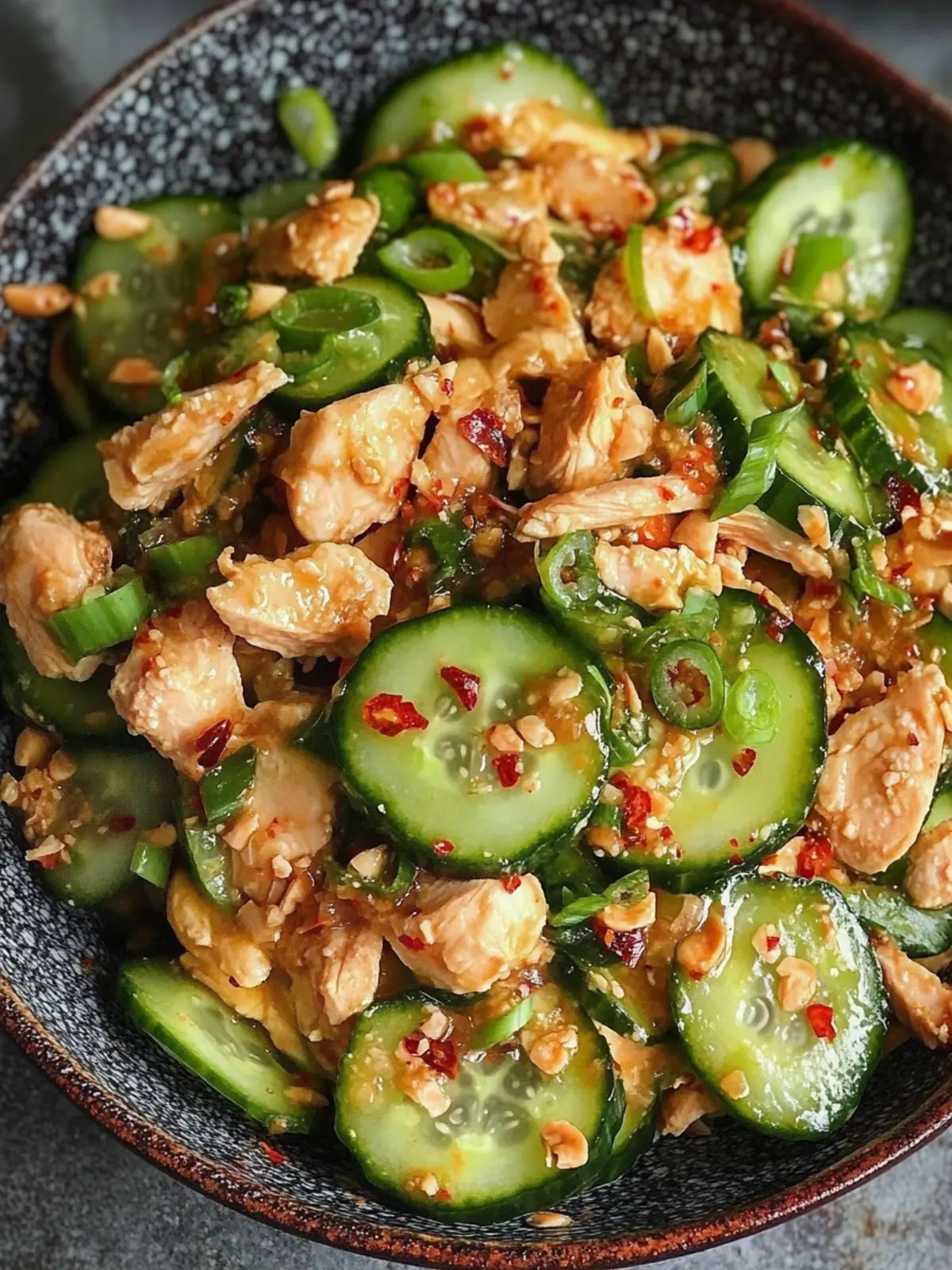 Thai Cucumber Salad with Chicken: A Refreshing Crunch! 3 Thai Cucumber Salad with Chicken