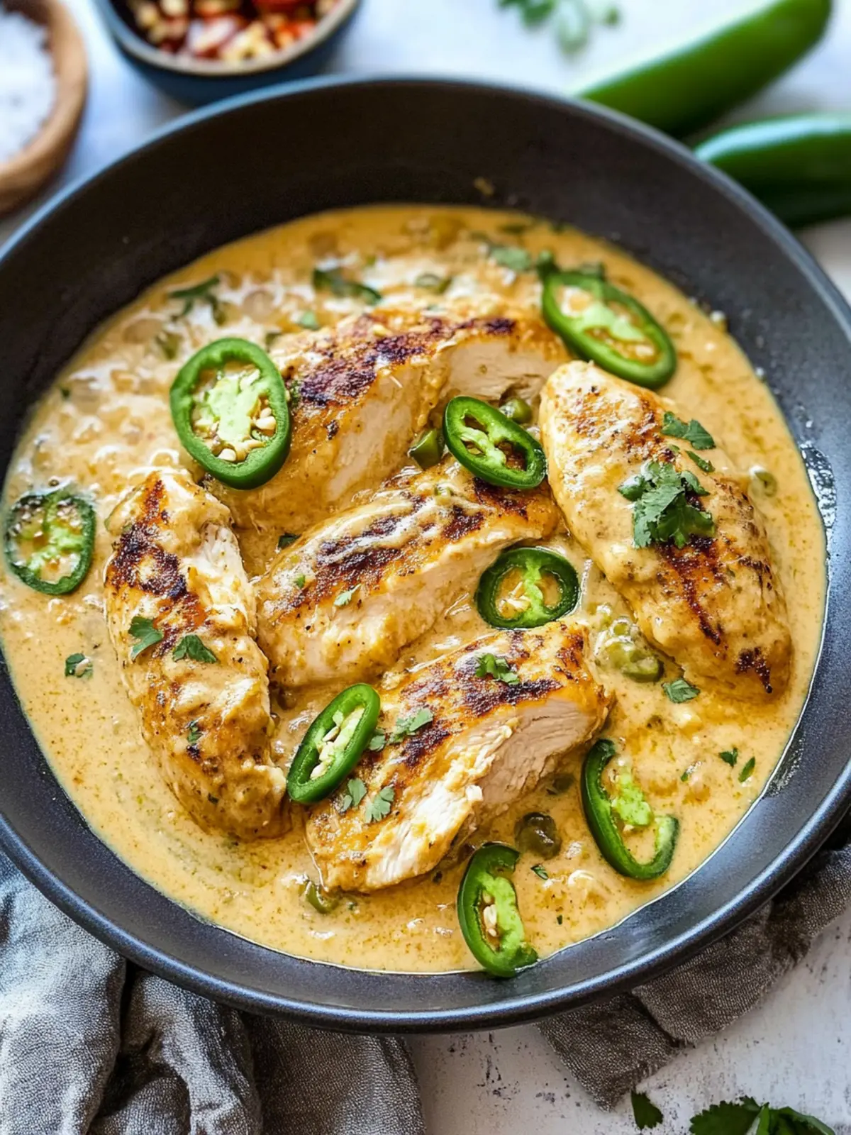 Cheesy Jalapeño Chicken Skillet: Quick & Spicy Weeknight Delight 2 Cheesy Jalapeño Chicken