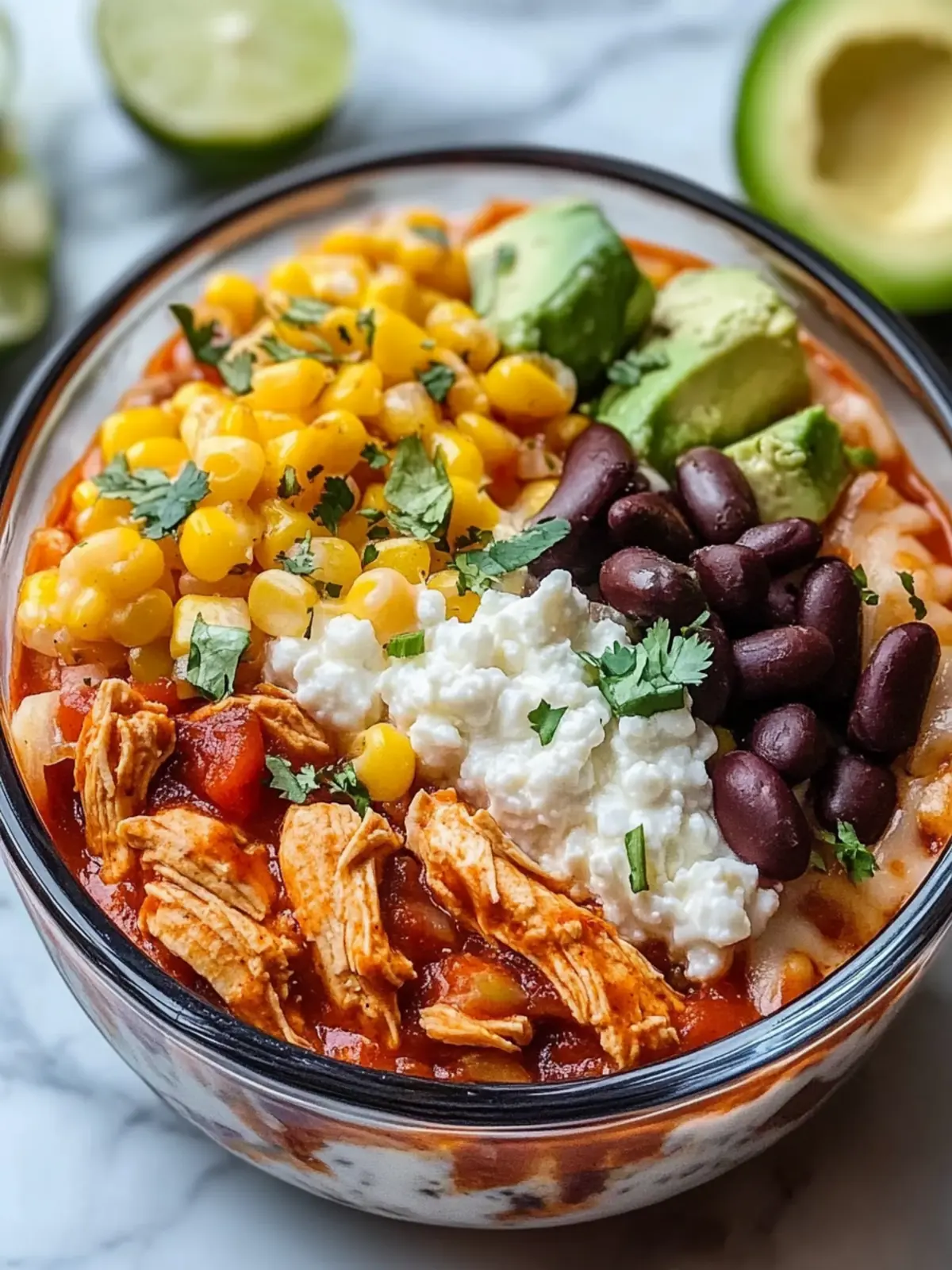 Savory Chicken Cottage Cheese Enchilada Bowls Ready in 30 Minutes 2 Chicken Cottage Cheese Enchilada Bowls