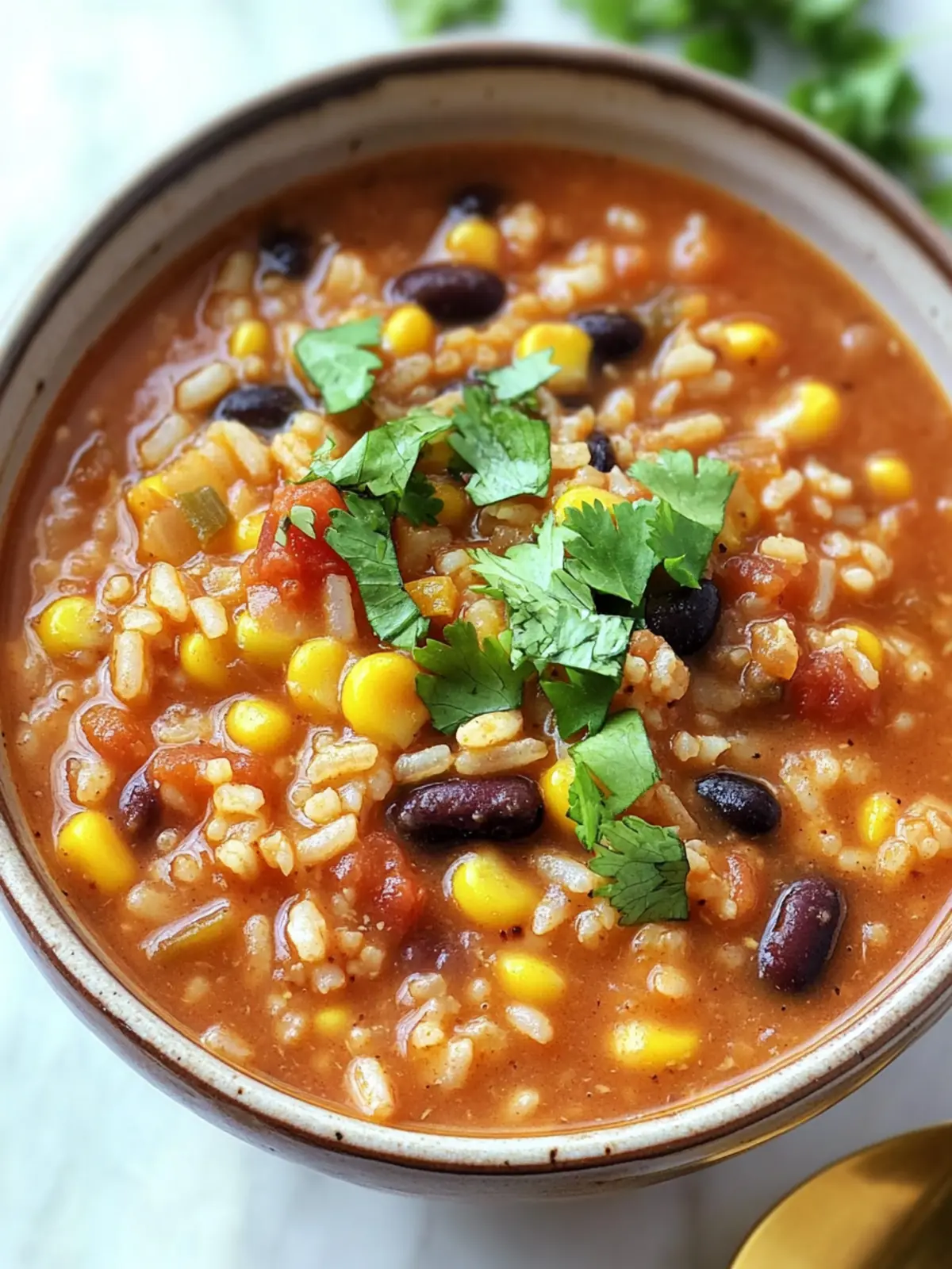 Savory Beans and Rice Taco Soup Ready in 30 Minutes 4 Beans and Rice Taco Soup