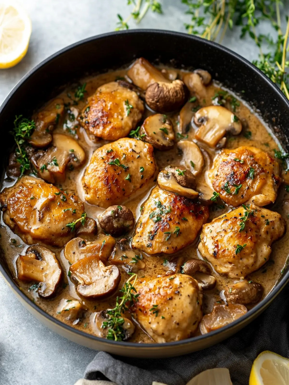 Mushroom Chicken Delight: A Comforting Homemade Feast 4 Mushroom Chicken