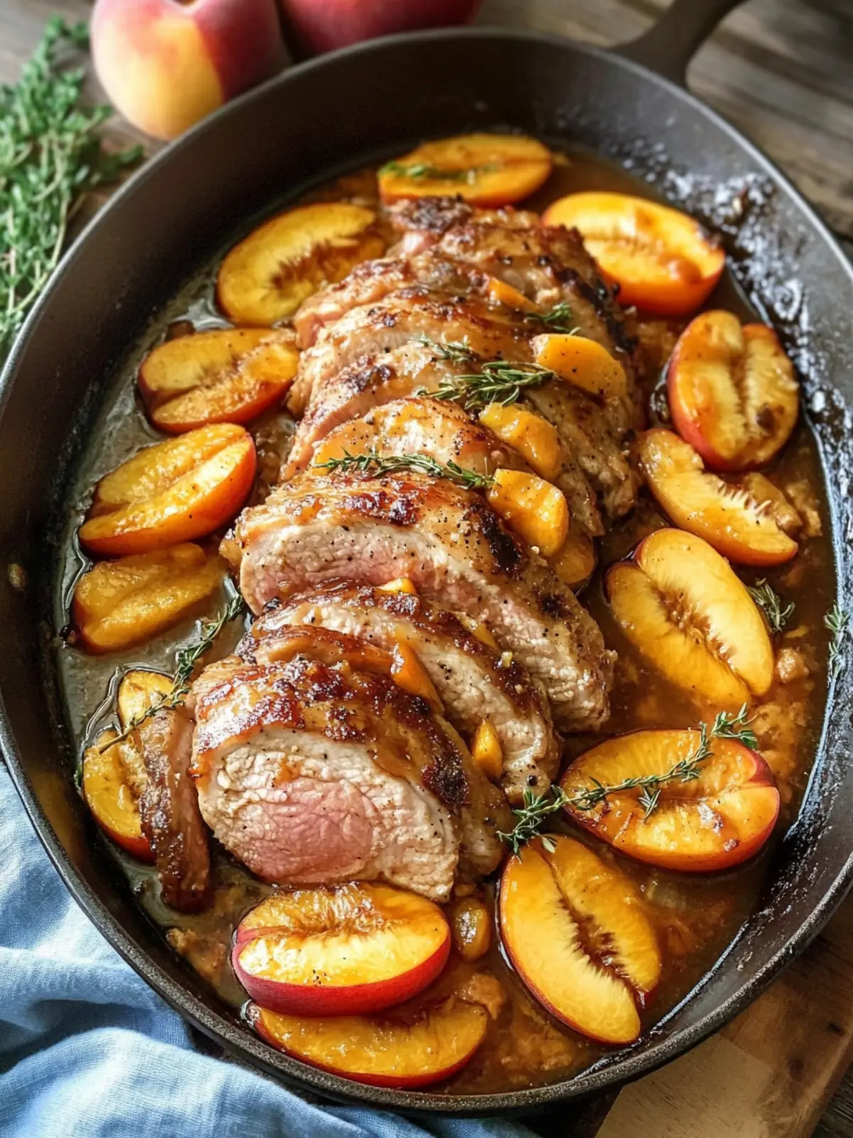 Peach Glazed Pork Tenderloin: Simple Joy for Summer Dinners 2 Peach Glazed Pork Tenderloin