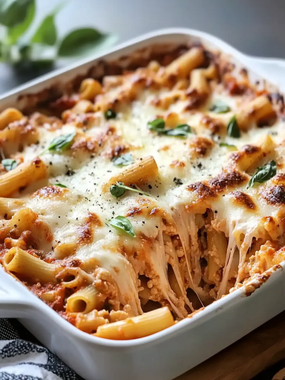 Delicious Healthy High Protein Cottage Cheese Baked Ziti 2 Healthy High Protein Cottage Cheese Baked Ziti