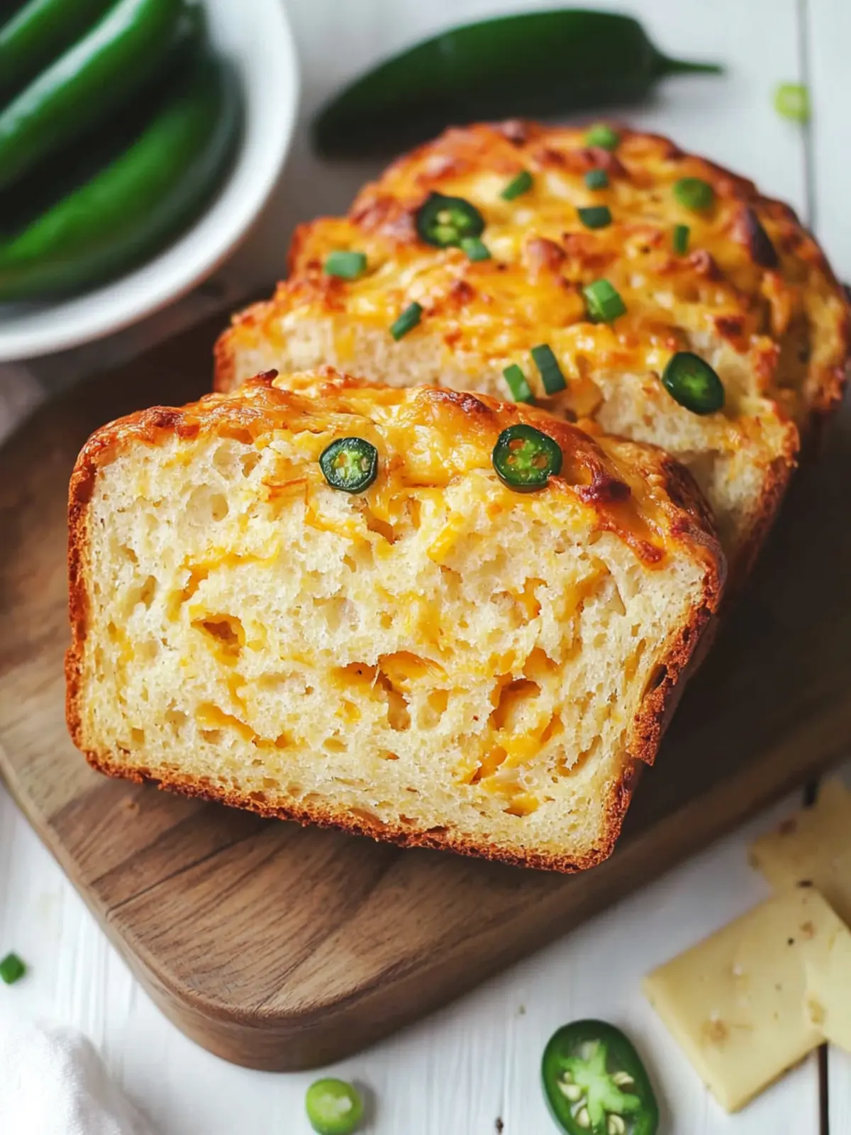Mouthwatering Jalapeño Cheddar Bread for Easy Comfort Meals 4 Jalapeño Cheddar Bread