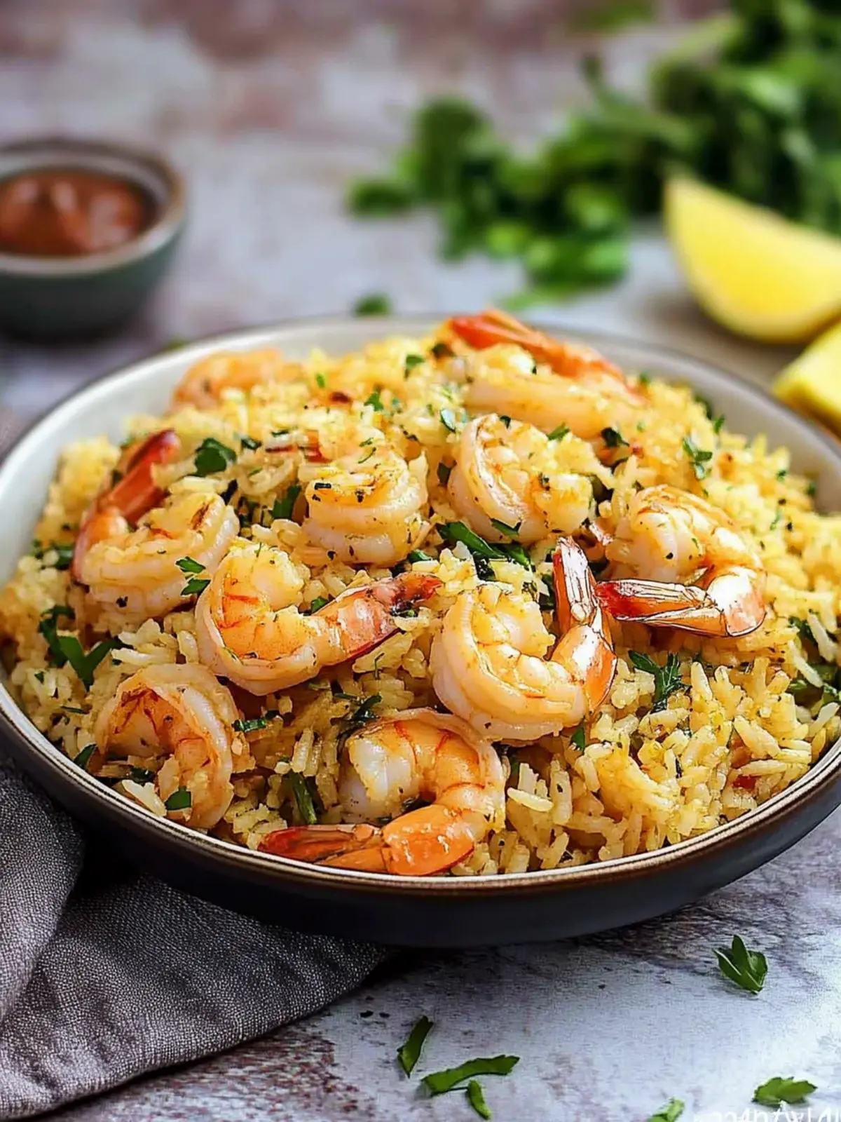 Flavorful Shrimp Rice with Herbs: A Healthy Delight for Dinner 5 Shrimp Rice with Herbs