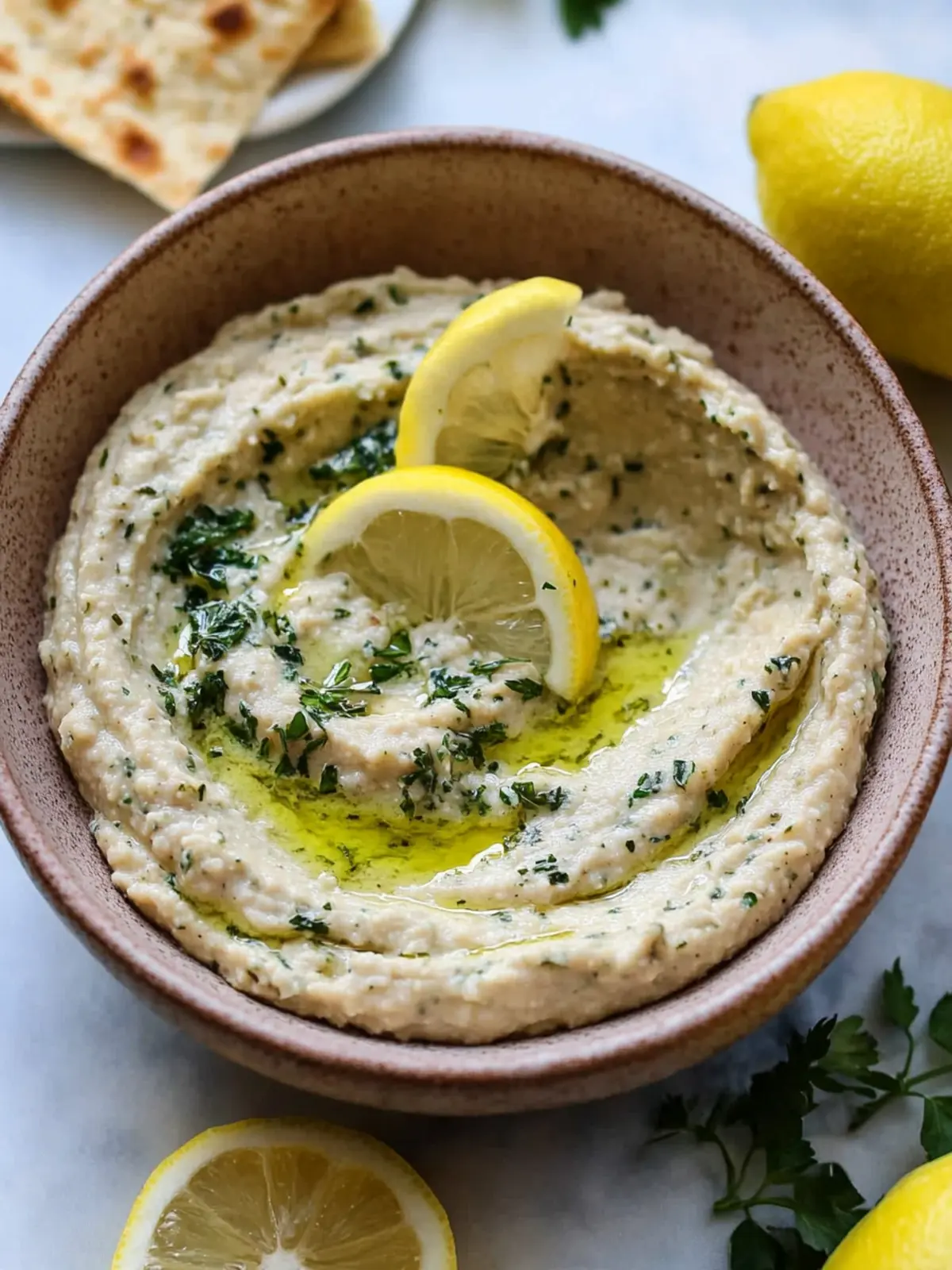 Zesty Lemon & Herb White Bean Dip that's a Must-Try Snack 2 Lemon & Herb White Bean Dip