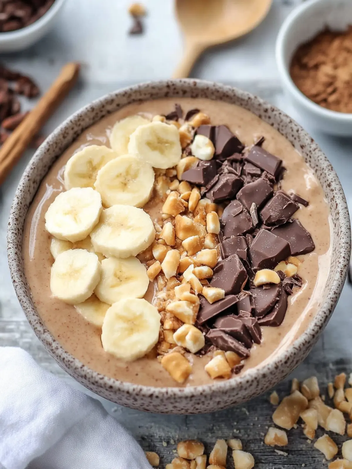 Indulge Guilt-Free with a Creamy Snickers Smoothie Bowl 5 Creamy Snickers Smoothie Bowl