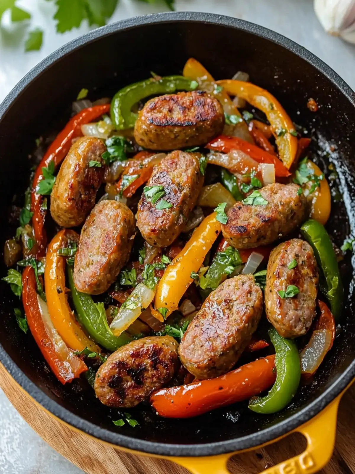 Savoring Italian Sausage Peppers and Onions in One Skillet 3 Italian Sausage Peppers and Onions