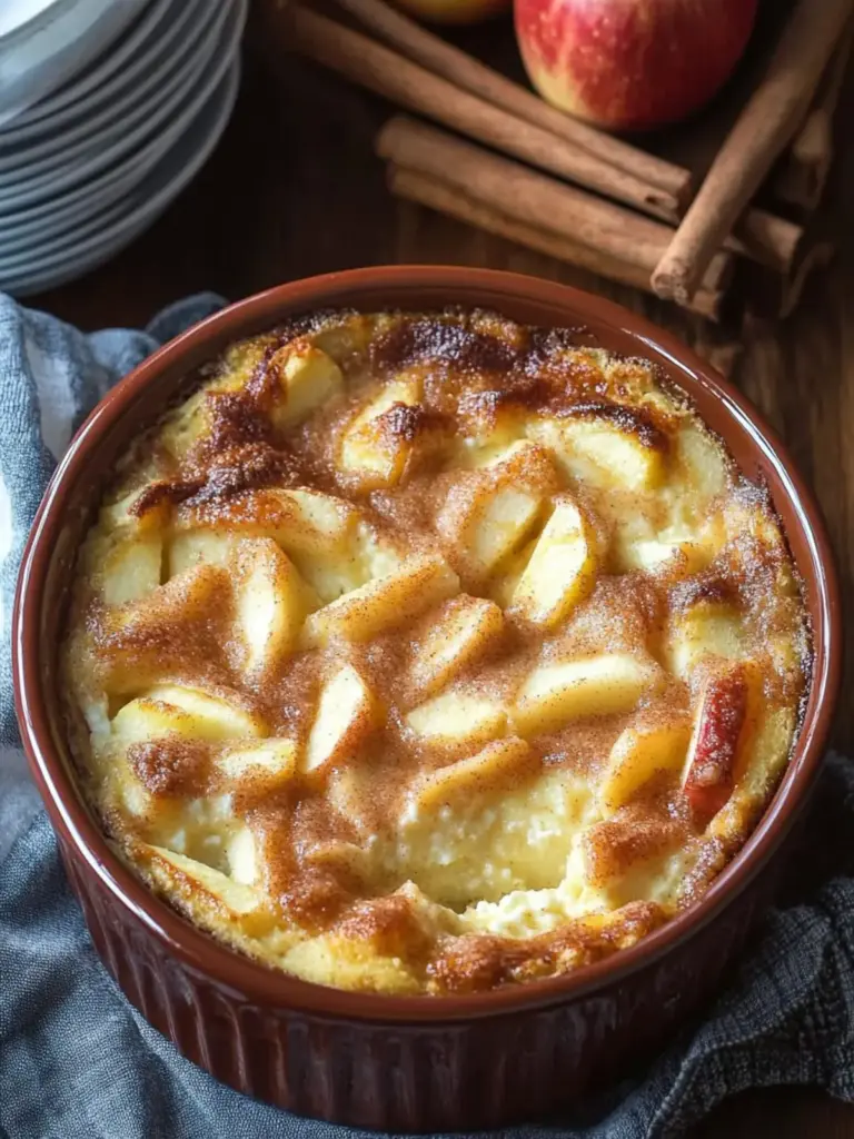 Apple Cinnamon Cottage Cheese Bake