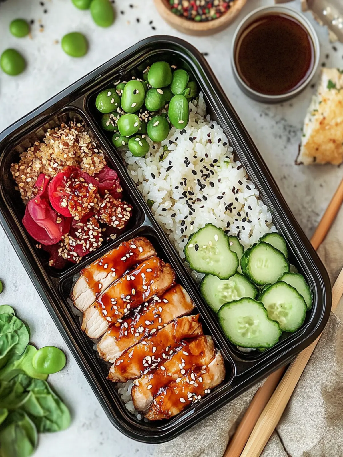 Savory Chicken Teriyaki Bento Box for DIY Lunch Bliss 2 Chicken Teriyaki Bento Box