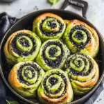 Vegan Matcha Black Sesame Cinnamon Rolls for a Sweet Twist 6 Vegan Matcha Black Sesame Cinnamon Rolls