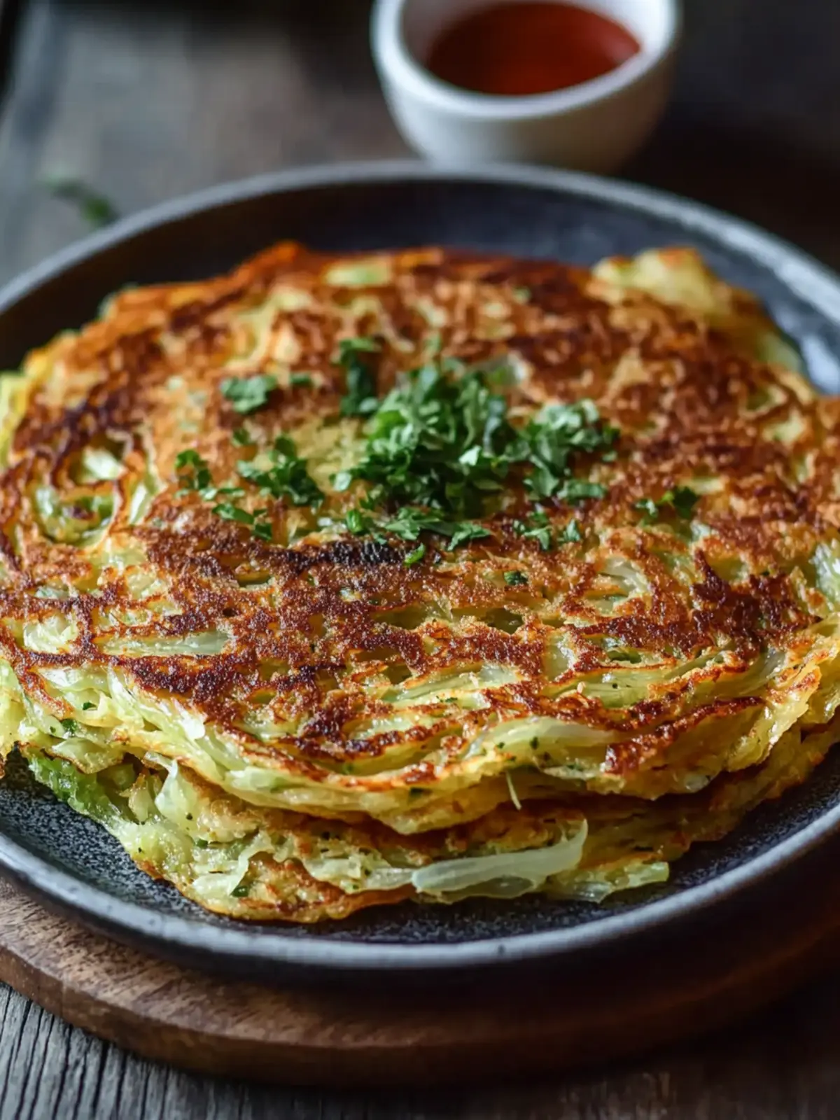 Crispy Cabbage Pancake: Your New Favorite Veggie Delight 2 Crispy Cabbage Pancake