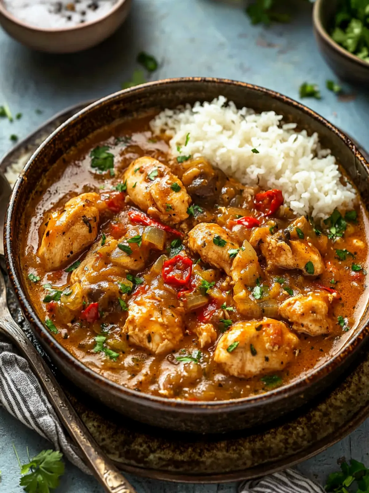 Savory Chicken Étouffée: A Comforting Cajun Delight 4 Chicken Étouffée