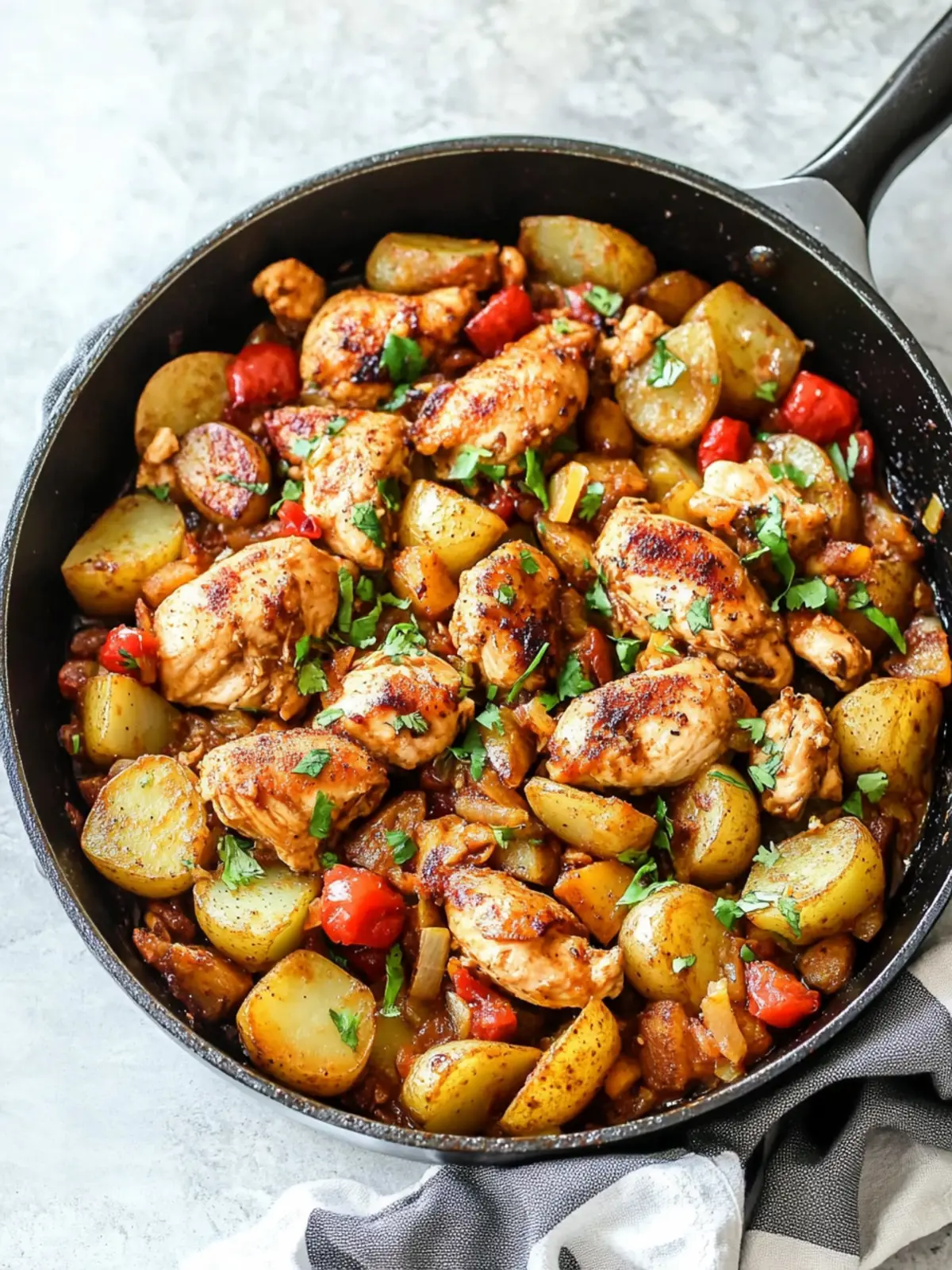 Savor the Flavor: Green Chile Chicken & Potato Skillet Delight 4 Green Chile Chicken & Potato Skillet