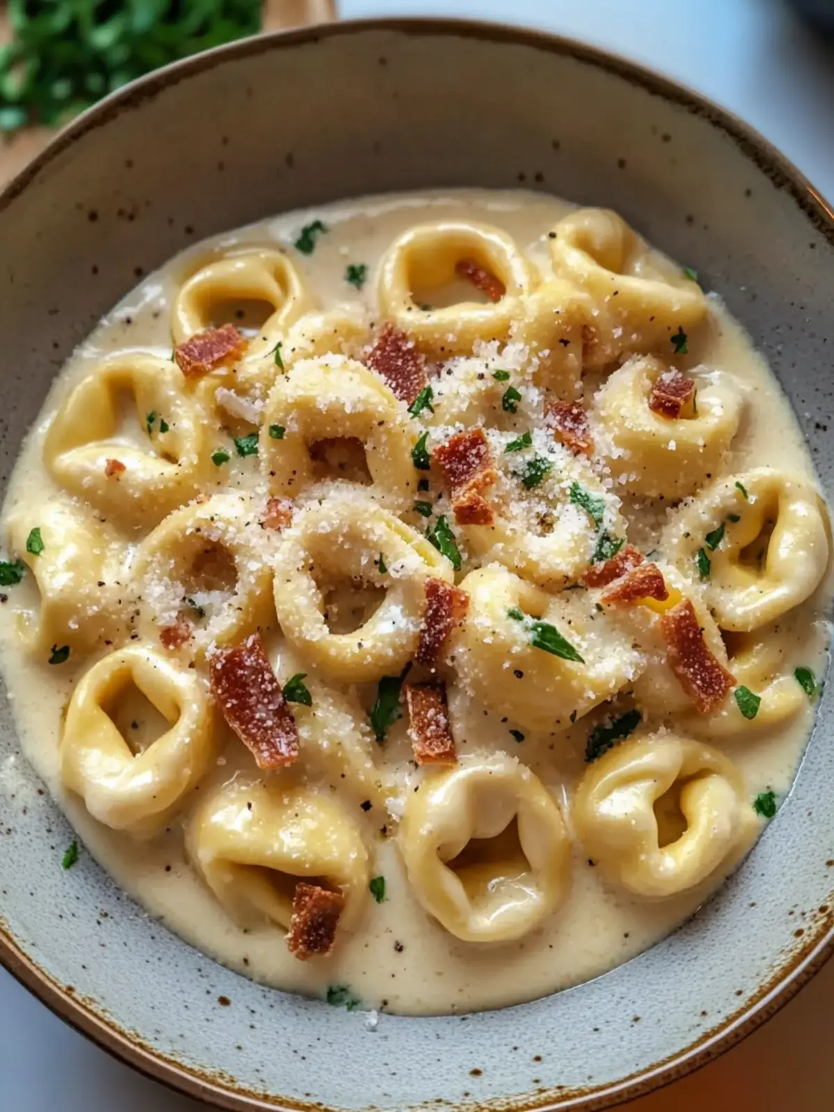 Creamy Tortellini Carbonara: A Comforting Weekend Delight 3 Creamy Tortellini Carbonara
