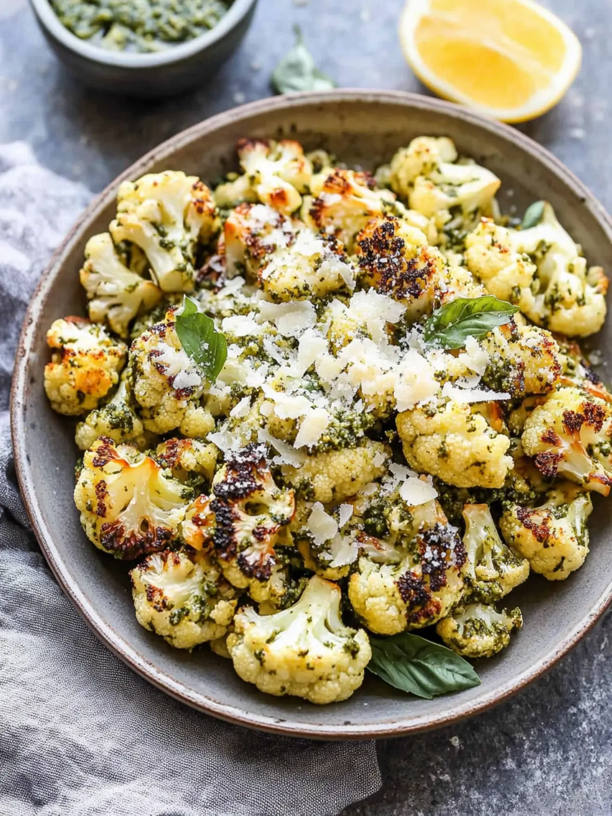 Parmesan Pesto Roasted Cauliflower: A Flavor-Packed Delight 4 Parmesan Pesto Roasted Cauliflower
