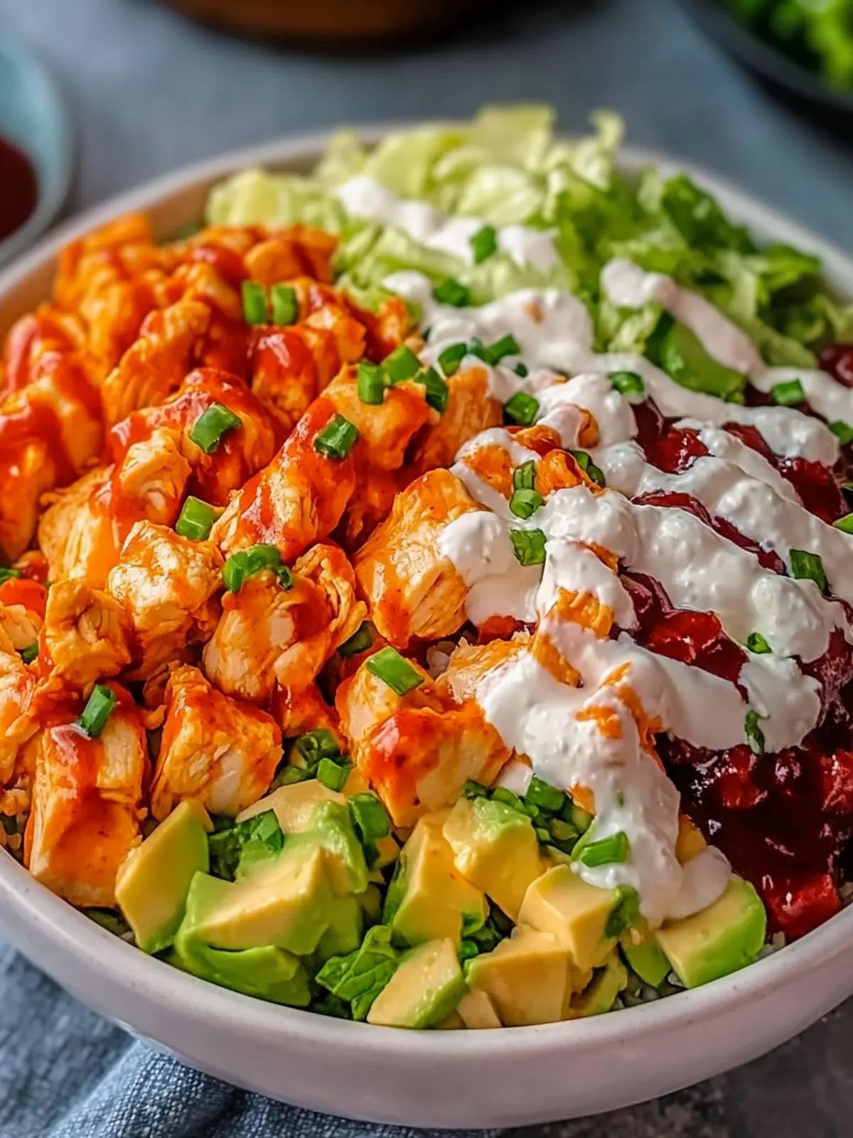 Buffalo Chicken Protein Bowl: Flavor-Packed Meal in 25 Minutes 3 Buffalo Chicken Protein Bowl