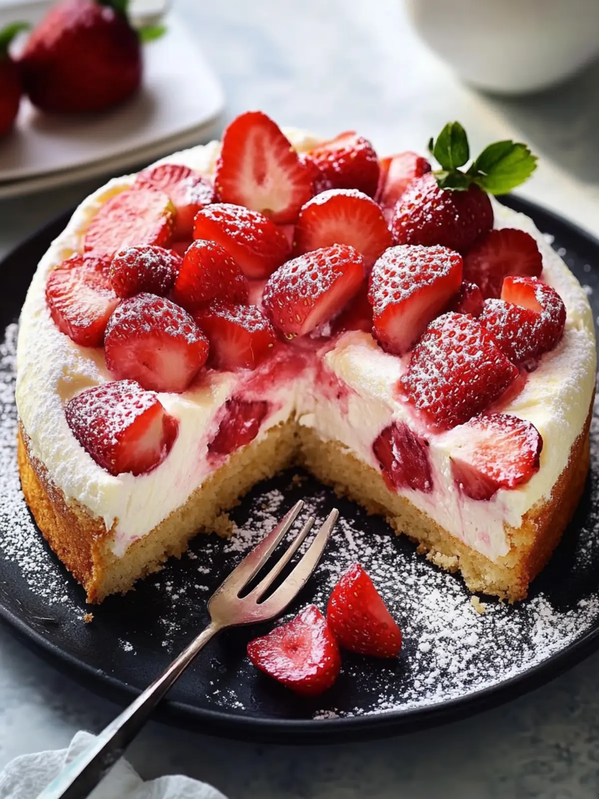 Delightful Strawberry Yogurt Cake That’s Light and Easy to Make 4 Strawberry Yogurt Cake