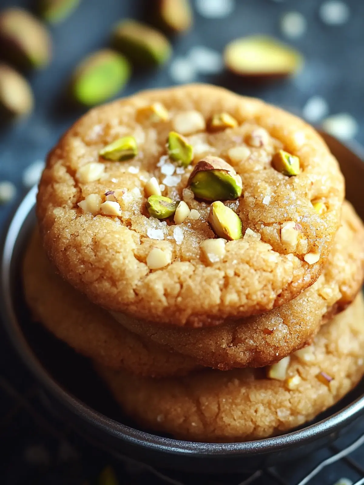Decadent Salted Honey Pistachio Cookies You’ll Love to Bake 3 Salted Honey Pistachio Cookies