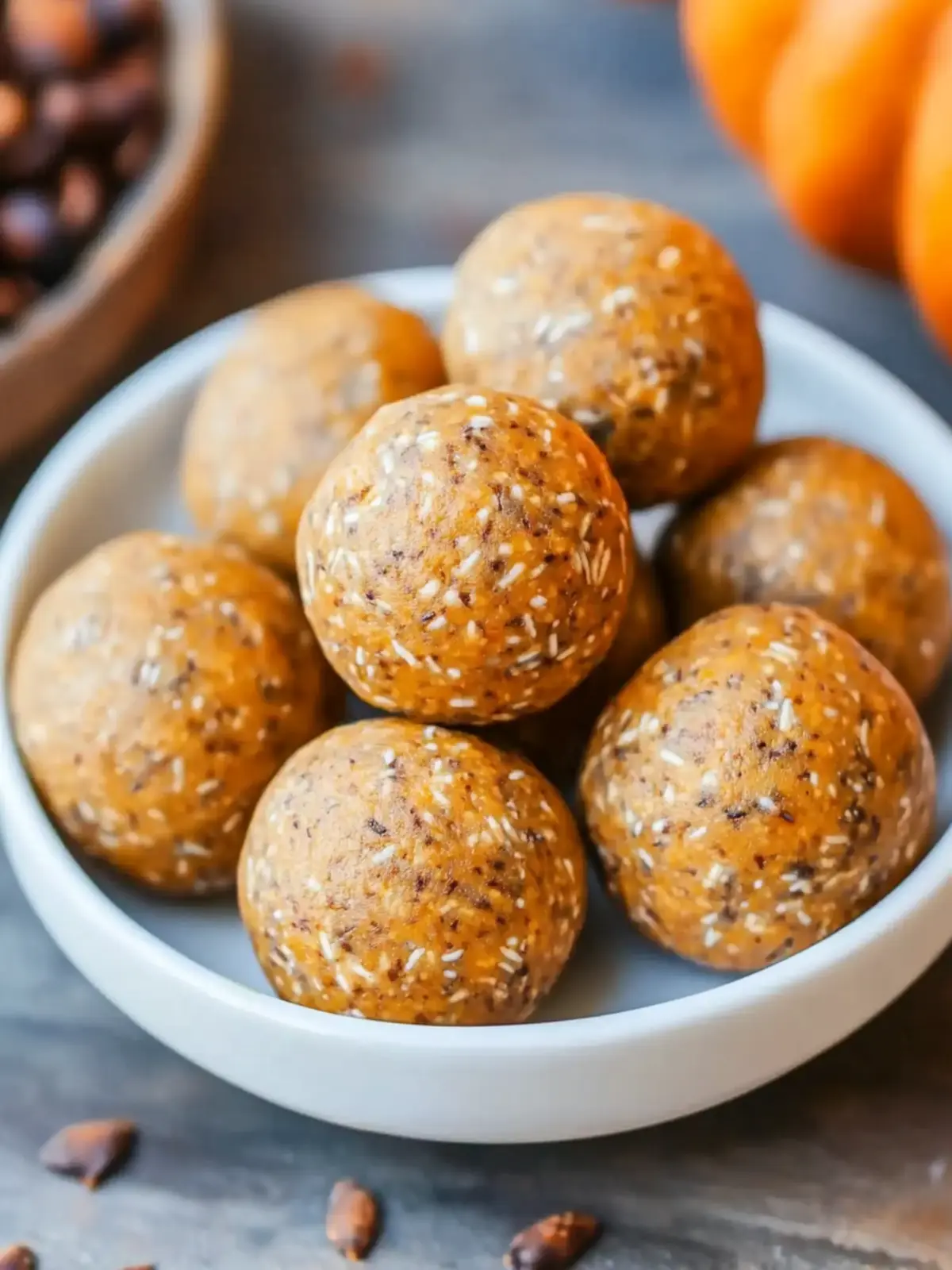 No-Bake Healthy Pumpkin Pie Energy Balls for Fall Bliss 2 No-Bake Healthy Pumpkin Pie Energy Balls