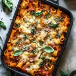 Cheesy Pasta Bake with Pumpkin Tomato Sauce for Cozy Nights 8 Pasta Bake with Pumpkin Tomato Sauce