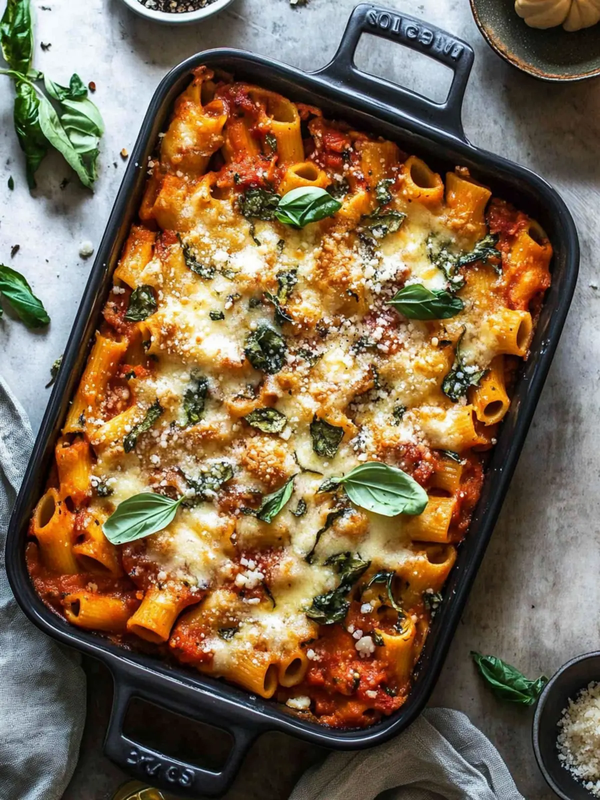 Cheesy Pasta Bake with Pumpkin Tomato Sauce for Cozy Nights 5 Pasta Bake with Pumpkin Tomato Sauce