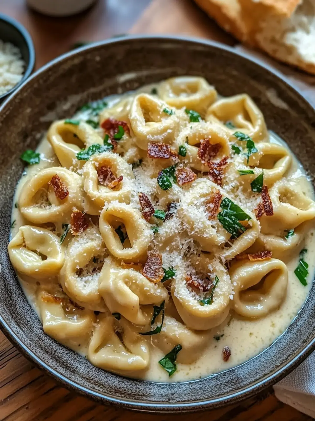 Creamy Tortellini Carbonara: A Cozy Twist on Classic Pasta 3 Creamy Tortellini Carbonara