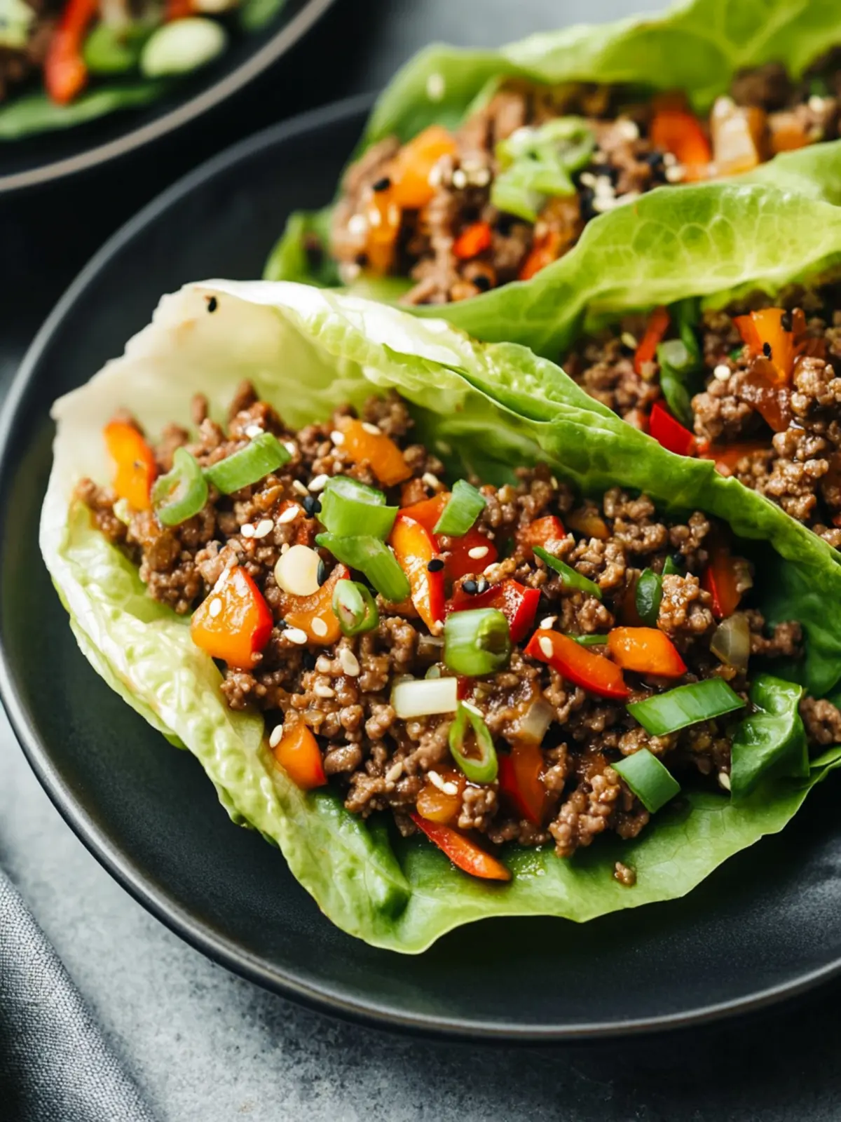 Savory Asian-Style Ground Beef Lettuce Wraps in 25 Minutes 5 Asian-Style Ground Beef Lettuce Wraps