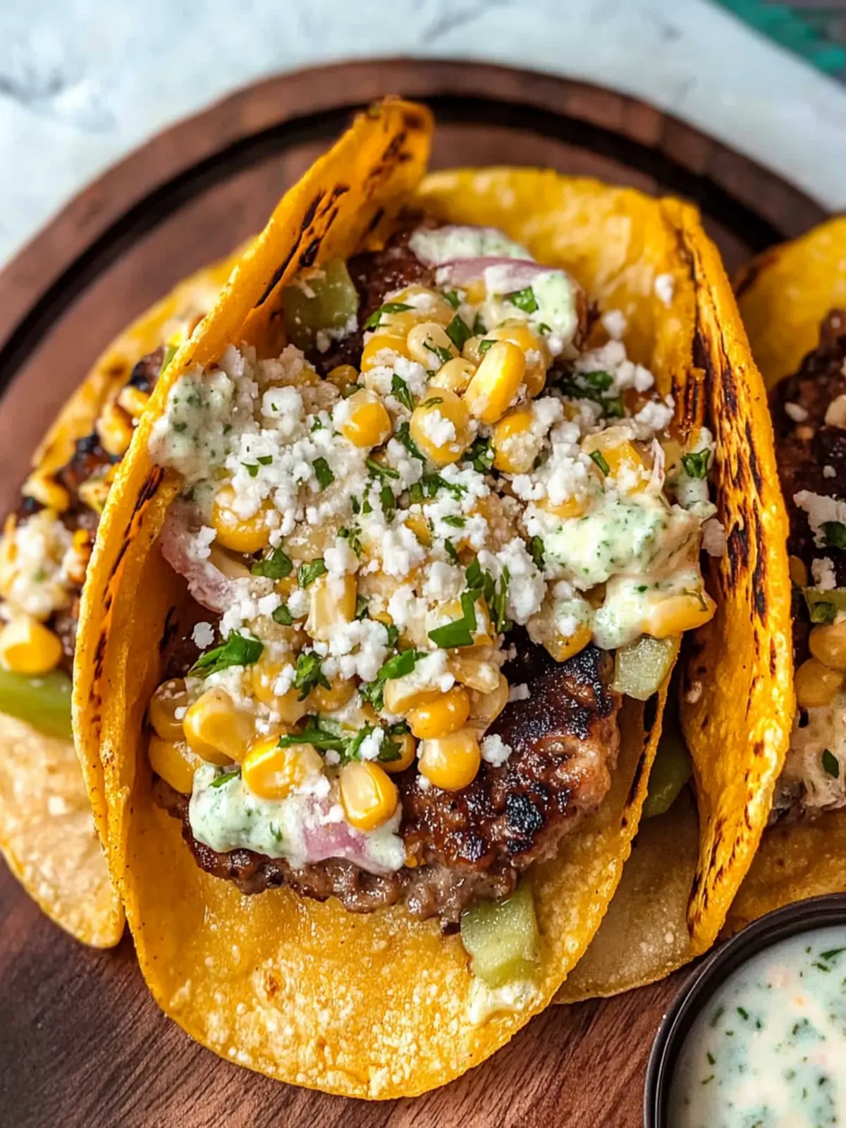 Street Corn Smash Burger Tacos: A Flavor-Packed Twist! 3 Street Corn Smash Burger Tacos
