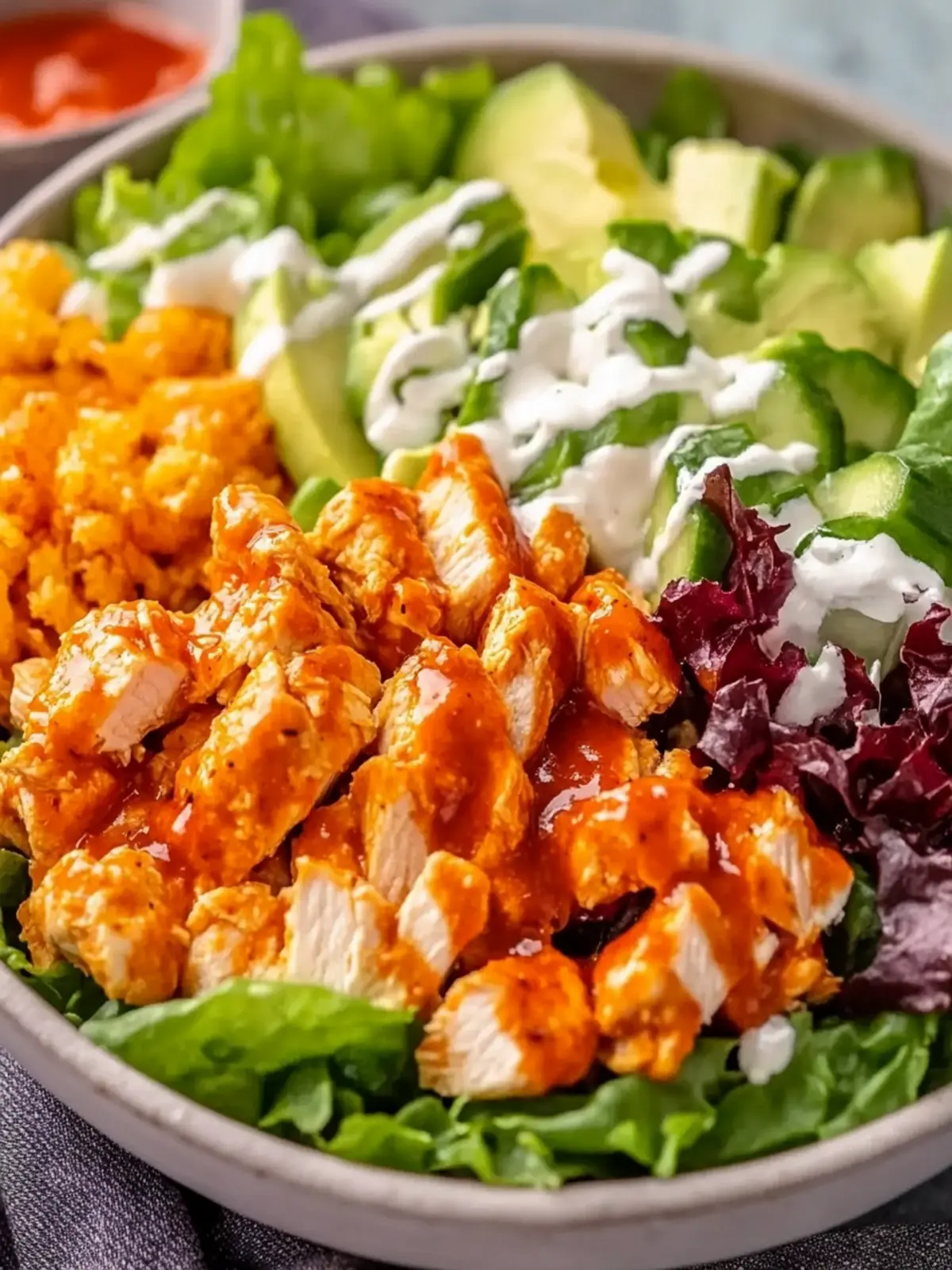 Buffalo Chicken Protein Bowl: Flavor-Packed Meal in 25 Minutes 2 Buffalo Chicken Protein Bowl