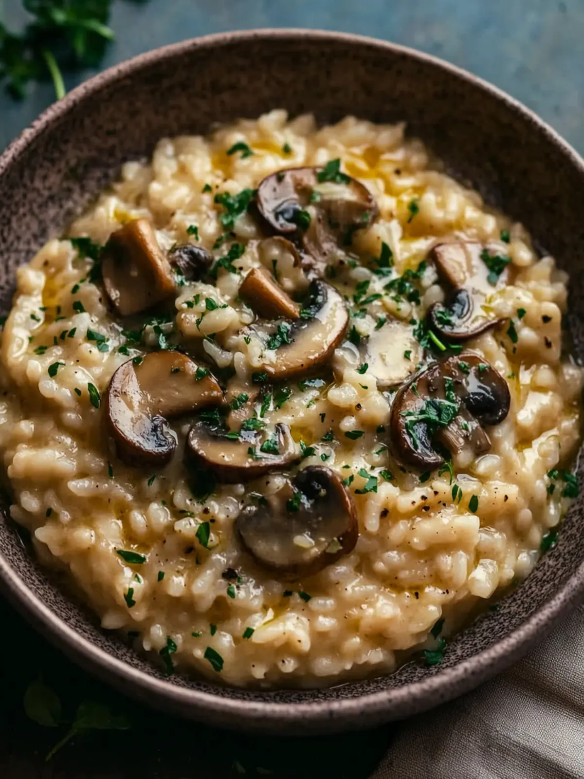 Creamy Vegan Mushroom Risotto Ready in 30 Minutes 4 Vegan Mushroom Risotto