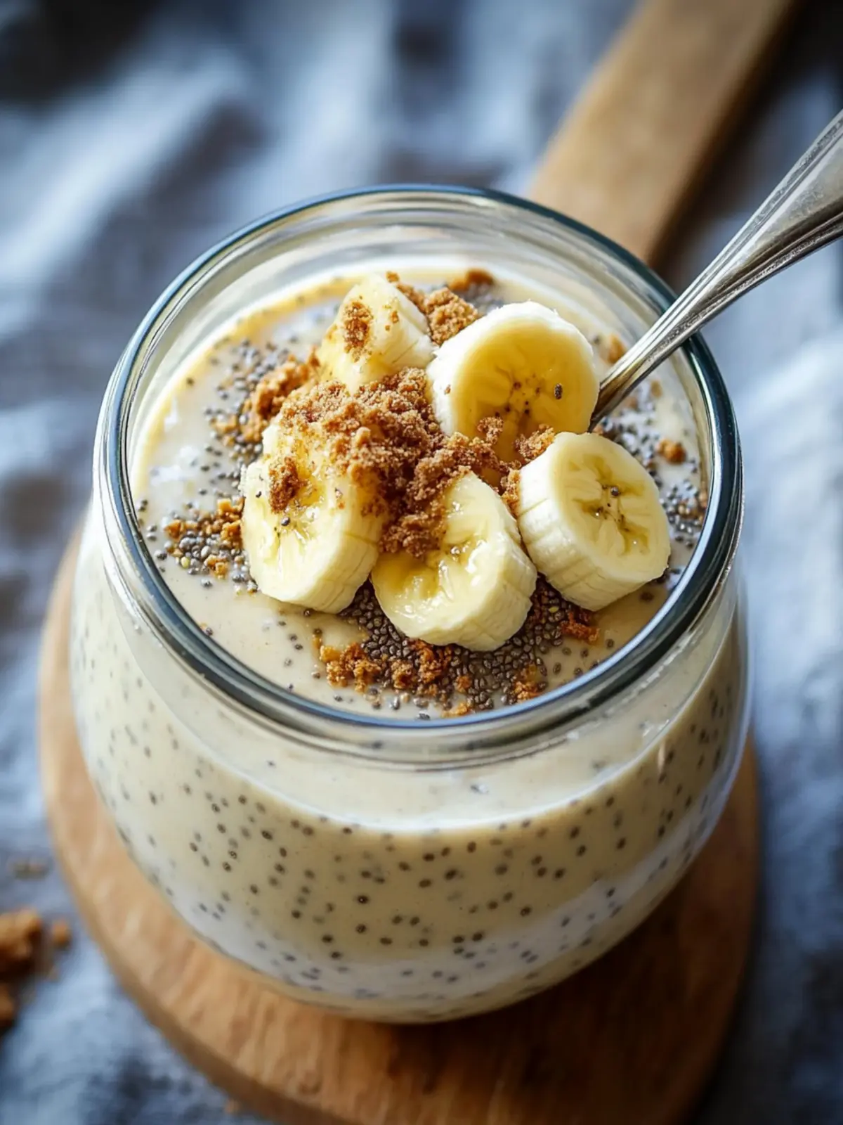 Banana Cream Pie Blended Chia Pudding for Easy Healthy Mornings 5 Banana Cream Pie Blended Chia Pudding