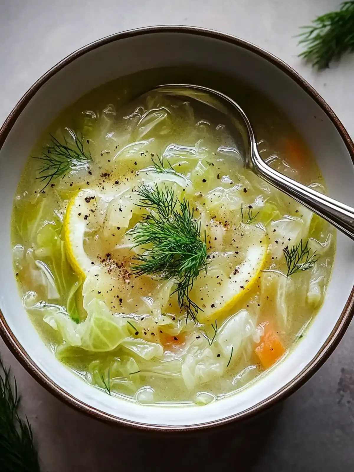 Revitalize Dinner with Zesty Lemon Dill Cabbage Soup 4 Lemon Dill Cabbage Soup
