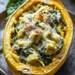 Spinach and Artichoke Stuffed Spaghetti Squash You’ll Crave 8 Spinach and Artichoke Stuffed Spaghetti Squash