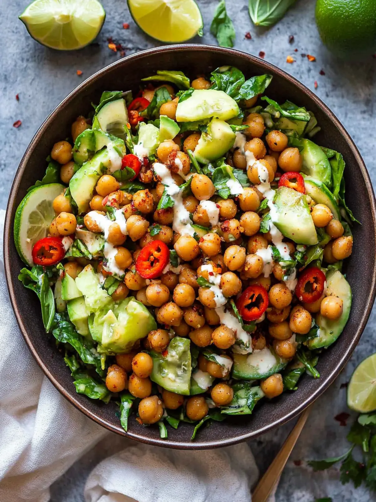 Crispy Chili Lime Chickpea Salad for a Zesty Vegan Feast 4 Crispy Chili Lime Chickpea Salad