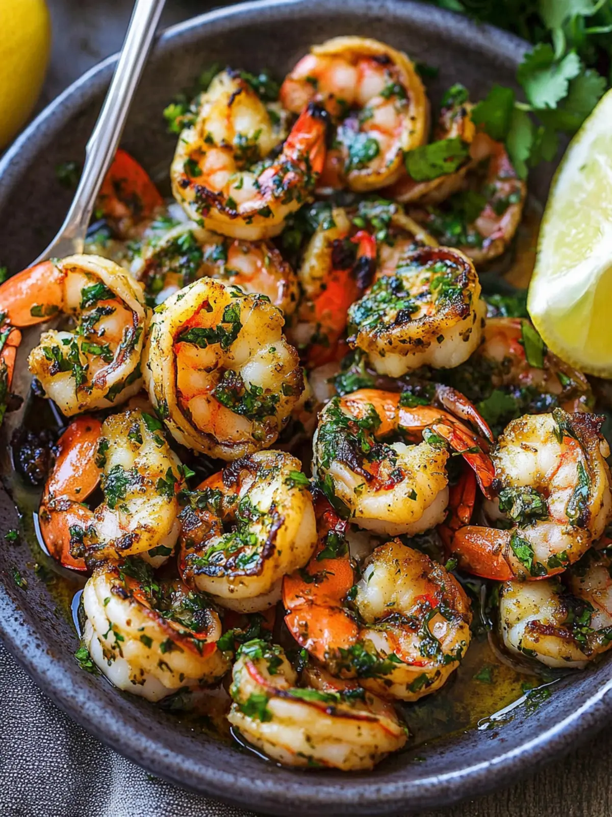 Delicious Pan Seared Chimichurri Shrimp in Under 30 Minutes 2 Pan Seared Chimichurri Shrimp