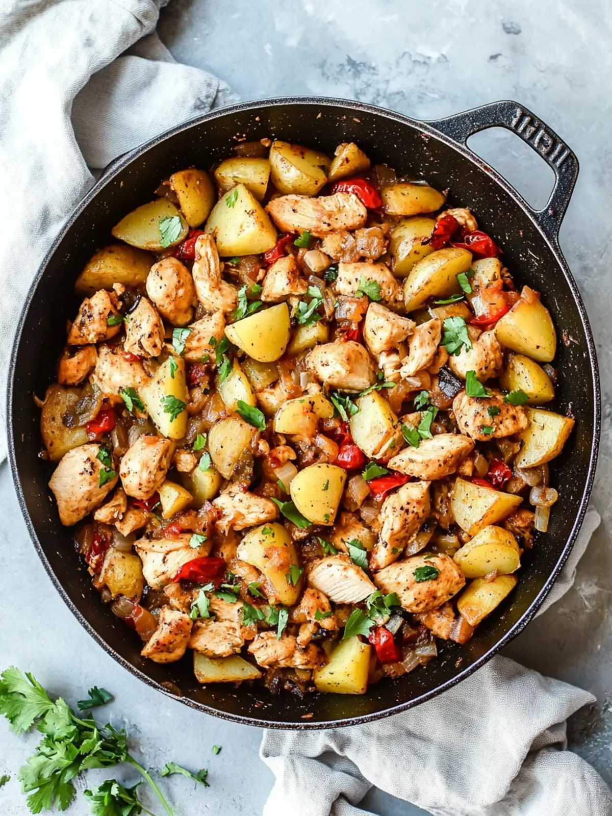 Savor the Flavor: Green Chile Chicken & Potato Skillet Delight 3 Green Chile Chicken & Potato Skillet